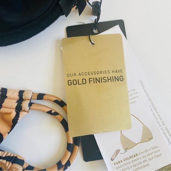 VIX Paulahermanny tiger stripe 2 piece bikini swimsuit - Picture 8 of 12